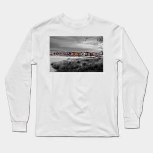 Hengistbury Head Beach Huts Bournemouth Dorset Long Sleeve T-Shirt